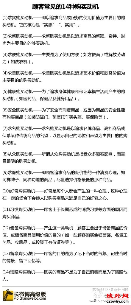 顾客购买动机有哪几种问题